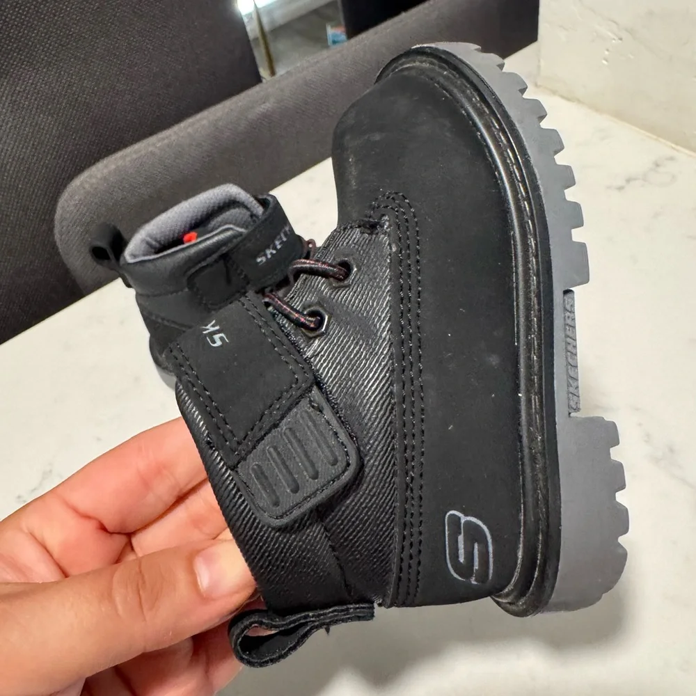 Skechers Kids Black Boot